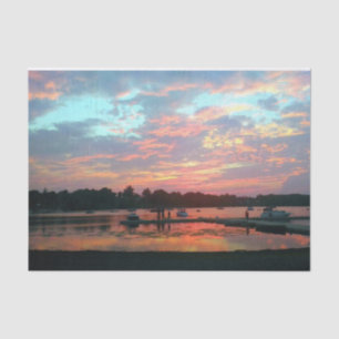 Papel De Seda O pôr do sol na curva