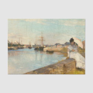 Papel De Seda O porto em Lorient por Berthe Morisot
