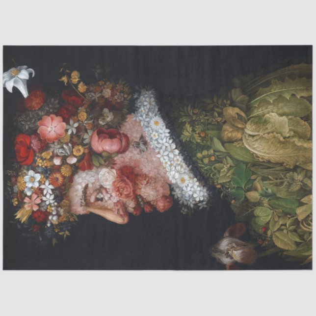 Papel De Seda O Primavera, Arcimboldo (Frente )