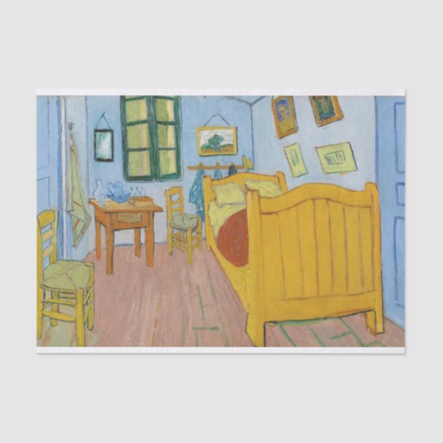 Papel De Seda O Quarto, Vincent van Gogh poste impressionista (Frente )