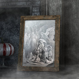 Papel De Seda O Raven de Gustave Dore Engraving