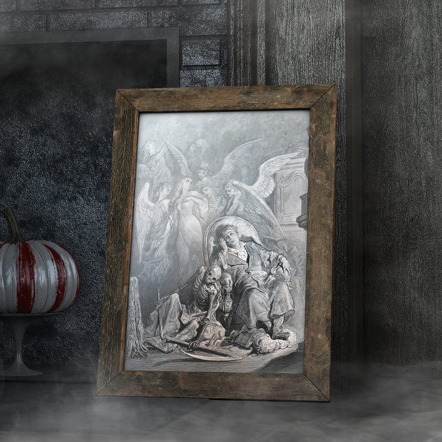 Papel De Seda O Raven de Gustave Dore Engraving (Criador carregado)