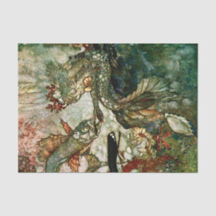 Papel De Seda “O Rei das Sereias” por Edmund Dulac