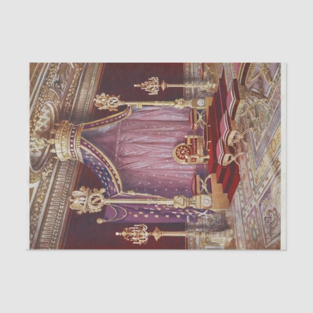 Papel De Seda O Salle du Trone no Palácio de Edwin Foley (Frente )