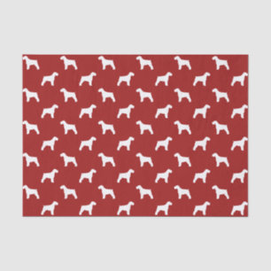Papel De Seda O Schnauzer mostra em silhueta o vermelho do teste