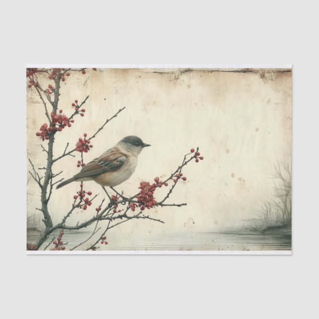 Papel De Seda O Solitário Sparrow (Frente )