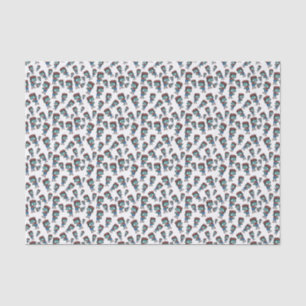 Papel De Seda O teste padrão bonito do zombi do vivo assustador