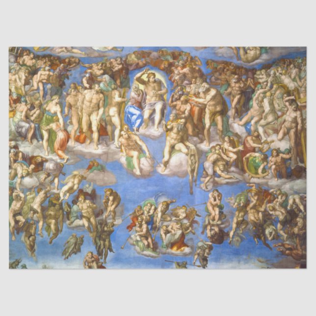 Papel De Seda O último julgamento de Michelangelo (Frente )