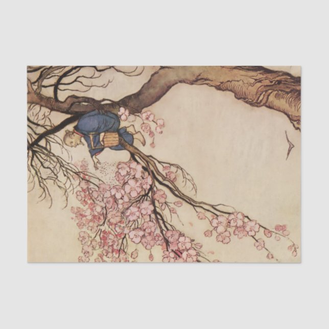 Papel De Seda "O Velho Que Fez As Árvores Brilharem" de Warwick  (Frente )