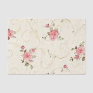 Papel De Seda O vintage rosa pálido aumentou