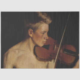 Papel De Seda O Violinista (Garoto Tocando o Violino)