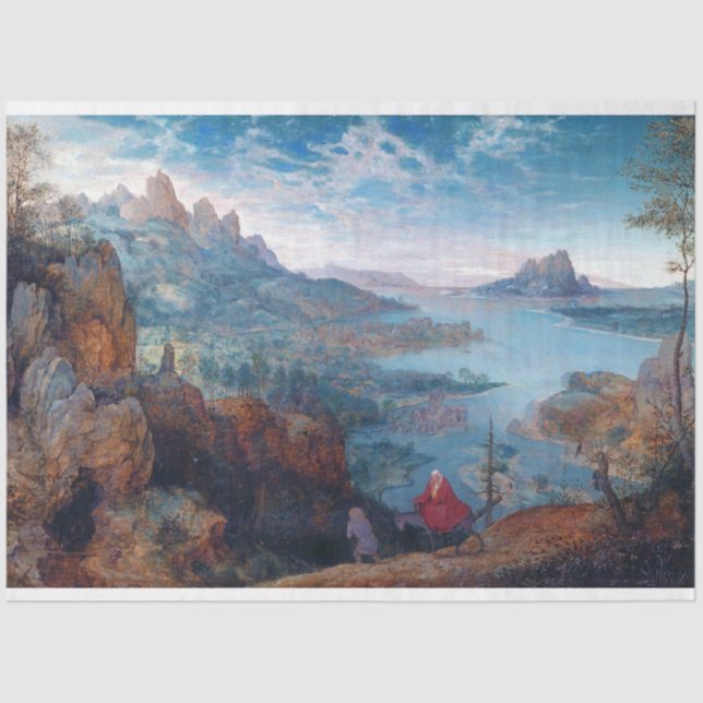 Papel De Seda O voo para o Egito, Pieter Bruegel (Frente )