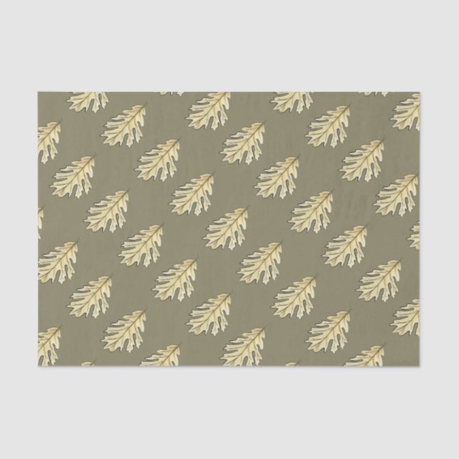 Papel De Seda Oak Leaf Watercolor (Frente )