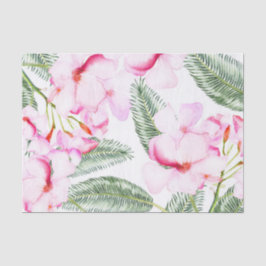 Papel De Seda Oásis Tropical Rosa Verde Casamento Floral Havaian