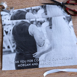 Papel De Seda Obrigado Mensagem De Casamento Fotográfico