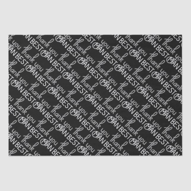 Papel De Seda Obrigado o melhor homem (Frente )