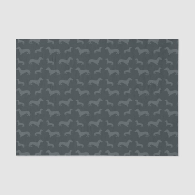 Papel De Seda Obscuridade bonito - teste padrão cinzento do (Frente )