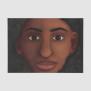 Papel De Seda Observação da mulher negra