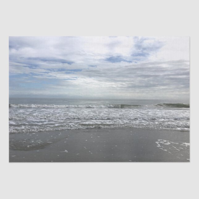 Papel De Seda Ocean Sea Waves Water Beach Landscape Photo (Frente )