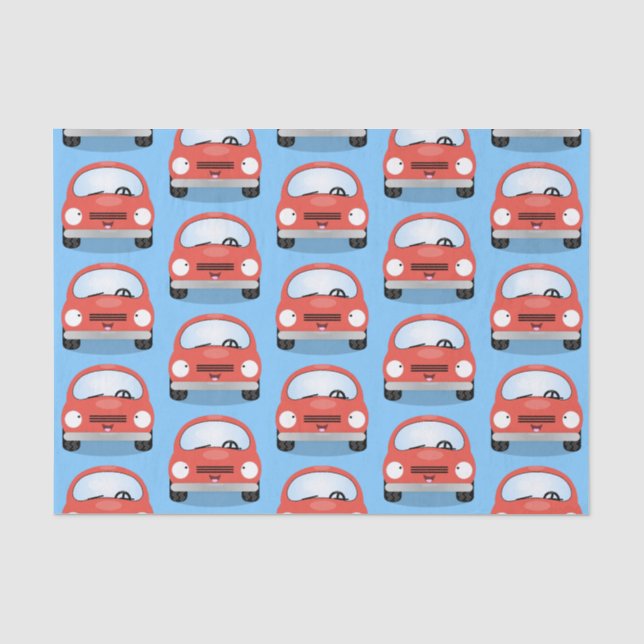 Papel De Seda Óculos de desenho animado de kawaii, bonitos (Frente )
