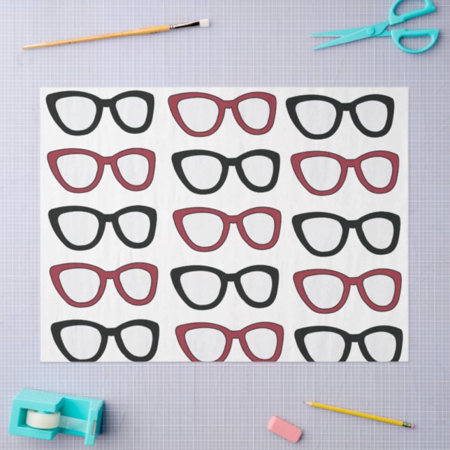 Papel De Seda Óculos de Grau Óculos Ótica Optometrista  (Arte )