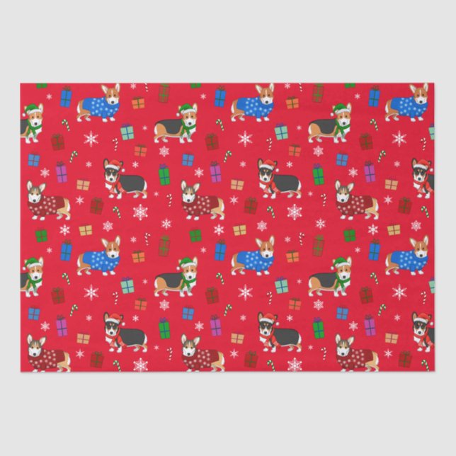 Papel De Seda Óculos de Natal bonitos em chapéus e suéteres (Frente )