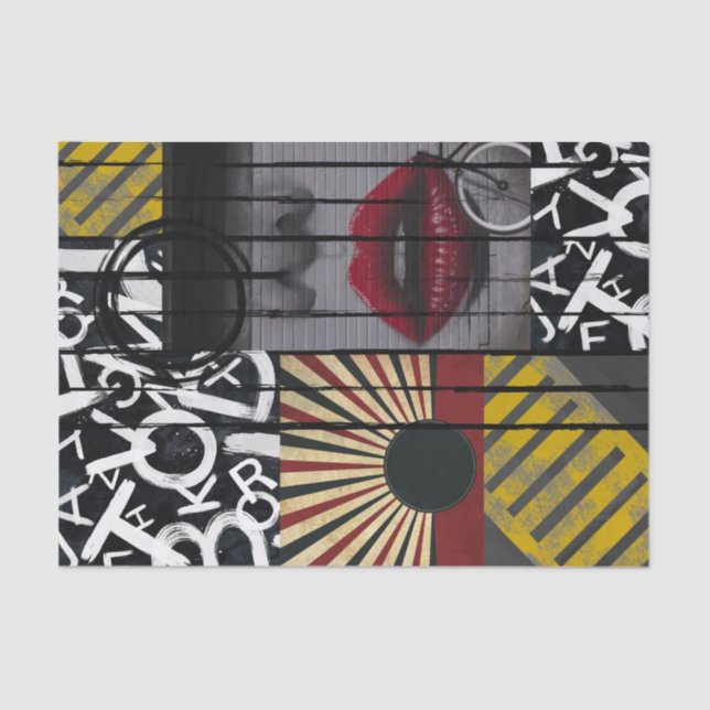 Papel De Seda Off Street-Collage por Edward Martin (Frente )