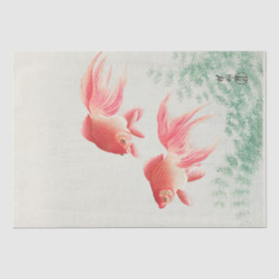 Papel De Seda Ohara Koson   Dois peixes-dourados (1926)
