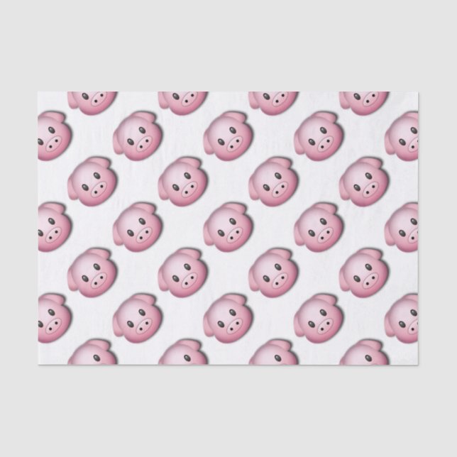 Papel De Seda Oink Oink porco bonito (Frente )