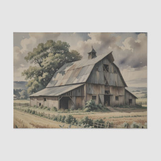 Papel De Seda Old vintage barn