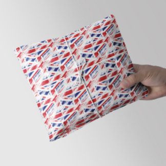 Papel De Seda Old Vintage Grunge Reino Unido Flag Union Jack