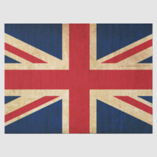 Papel De Seda Old Vintage Grunge Reino Unido Flag Union Jack