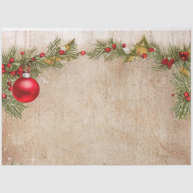 Papel De Seda Ole Christmas Design Série #7 - Tecido (Frente )