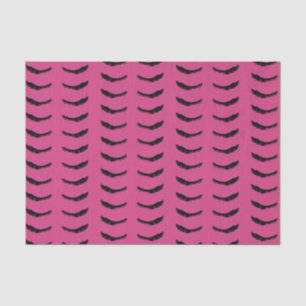 Papel De Seda Olhais Pretos Cor-de-Rosa Glama Aniversário
