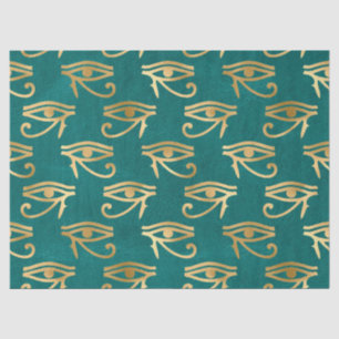 Papel De Seda Olho Dourado Metálico na Decoupage Verde