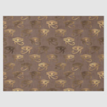 Olho Metálico Egípcio em Marrom