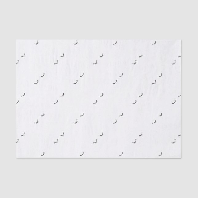 Papel De Seda Olhos fechados, apenas pestanas (Frente )