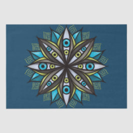 Papel De Seda Olhos Psicodélicos Flor Íris Duplo Horror Mandala