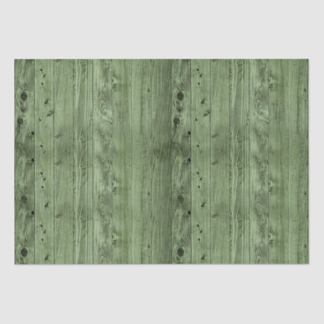 Papel De Seda Olive Green Faux Wood (Frente )