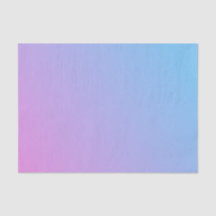 Papel de seda ombré rosa para azul