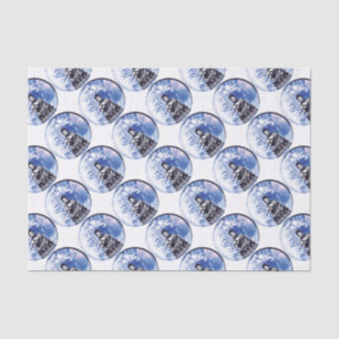 Papel De Seda Onda de Buddha da água profunda