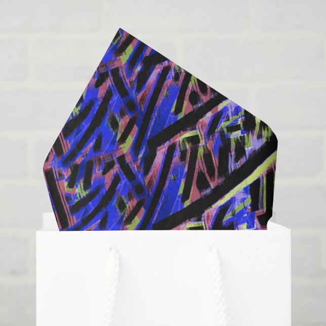 Papel De Seda Onda étnica MVB Weave - Toque de joia (Sacola de presentes)