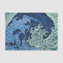 Onda Feminina Hokusai Vintage Oceano