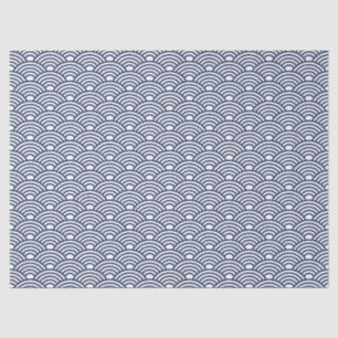 Papel De Seda Ondas Antiquadas Japonesas Seigaiha