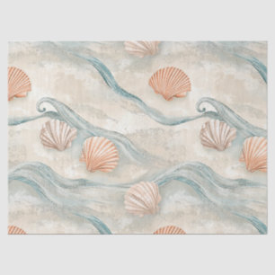 Papel De Seda Ondas de Conchas da Praia Boho (6)