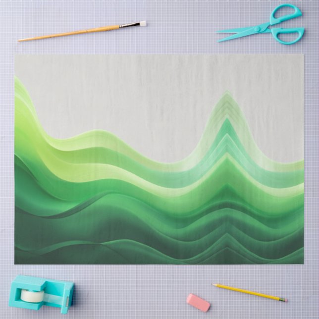 Papel De Seda Ondas do Éden (Arte )