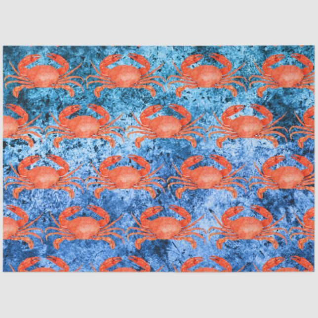 Papel De Seda Ondas náuticas Design 2 (Frente )