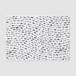 Papel De Seda Ondas Pretas e Brancas 