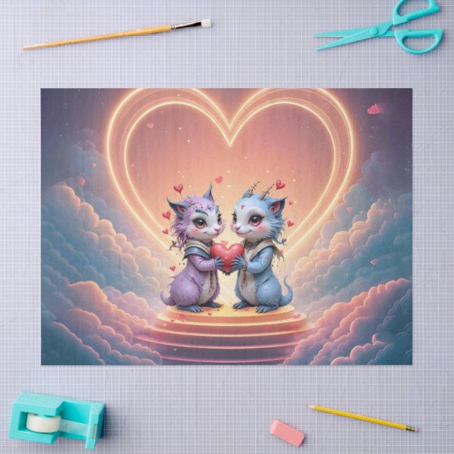 Papel De Seda Onde Duas Almas Escolhem para Sempre  (Arte )