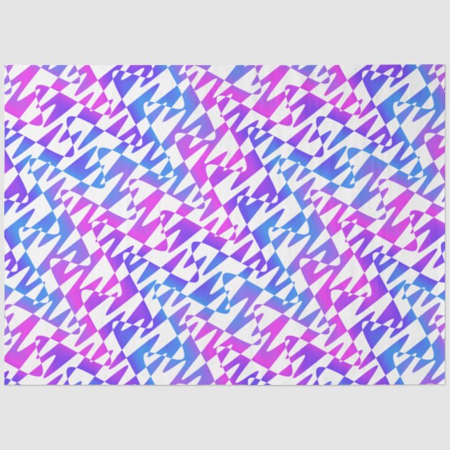 Papel De Seda ondulação retrowave - creme gradiente em branco: (Frente )